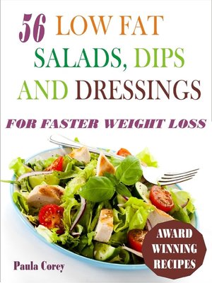 cover image of 56 Low Fat Salads, Dips and Dressings